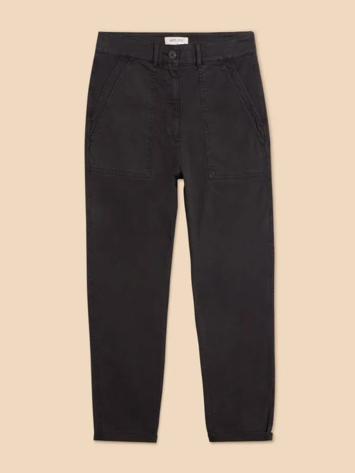 White Stuff Trousers Women Twister Chino Trouser Pure Black White Stuff Trousers Women Twister Chino Trouser Pure Black