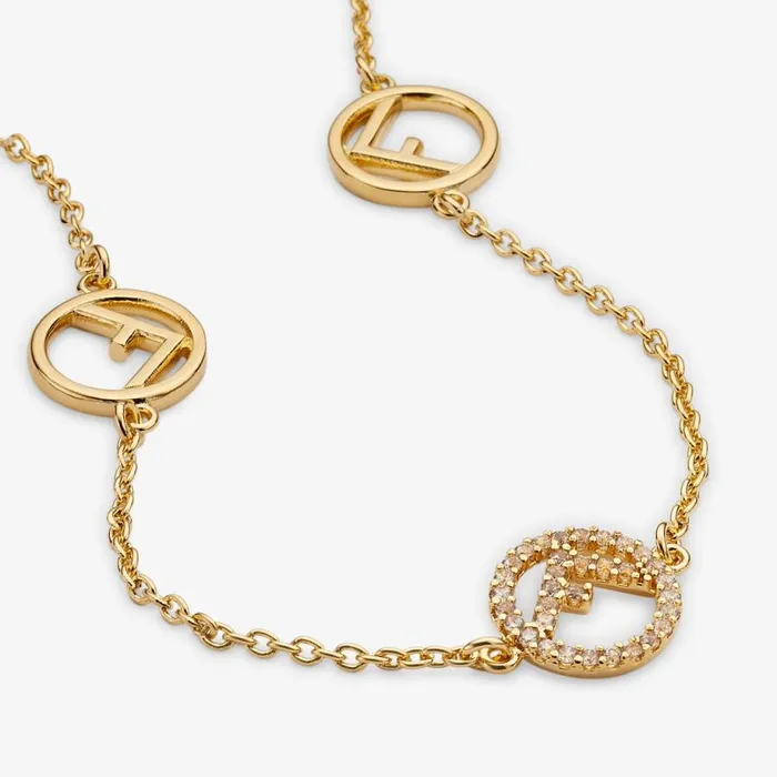 Woman GoldColoured Necklace Gold Fendi Necklaces