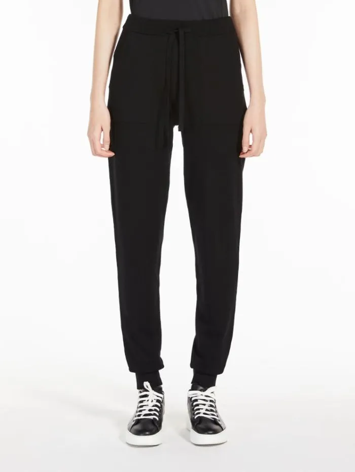 Woman Knit Trousers Black Maxmara Trousers