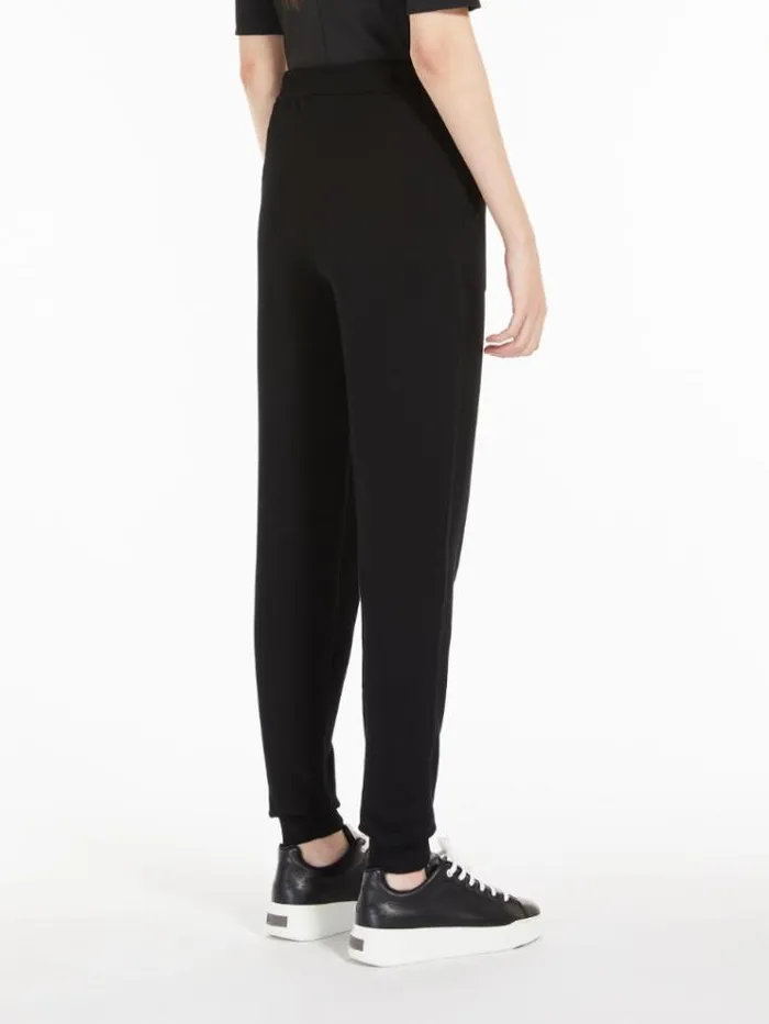 Woman Knit Trousers Black Maxmara Trousers Woman Knit Trousers Black Maxmara Trousers