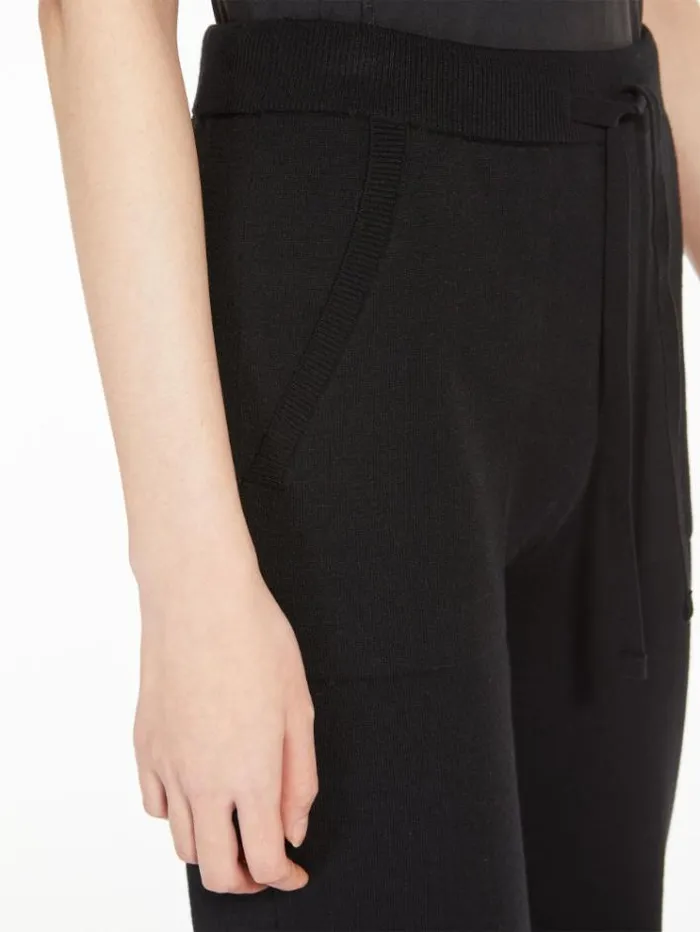 Woman Knit Trousers Black Maxmara Trousers Woman Knit Trousers Black Maxmara Trousers