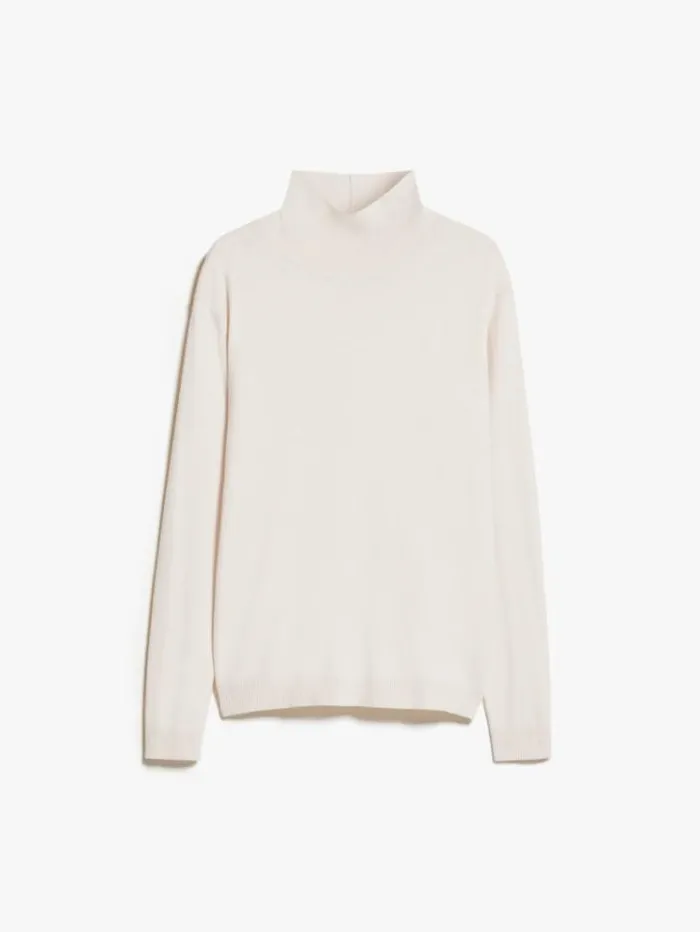 Woman Silk And Wool Yarn Sweater Ivory Maxmara Knitwear And Sweatshirts Woman Silk And Wool Yarn Sweater Ivory Maxmara Knitwear And Sweatshirts