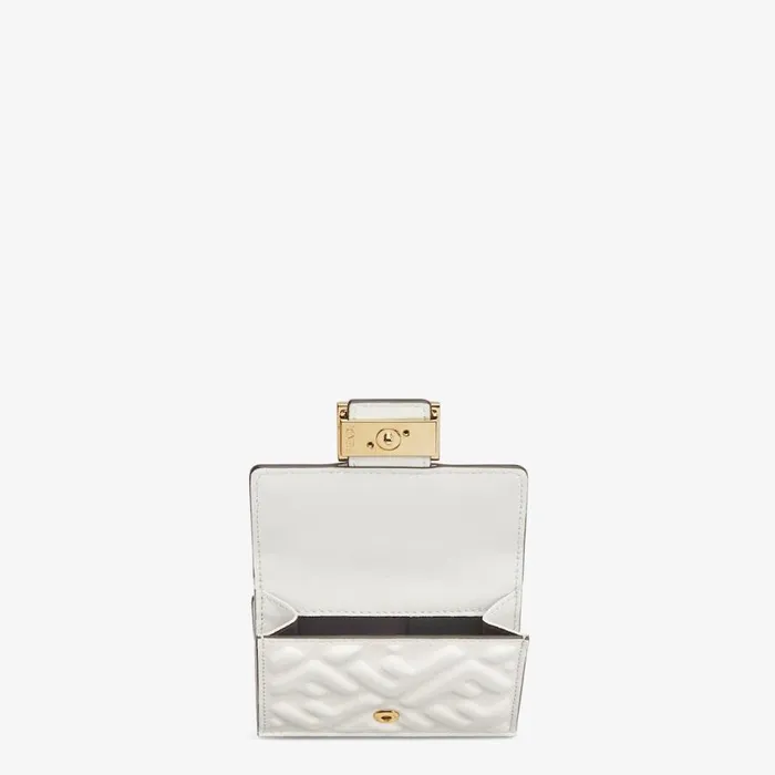 Woman White Ff Nappa Leather Wallet White Fendi Wallets