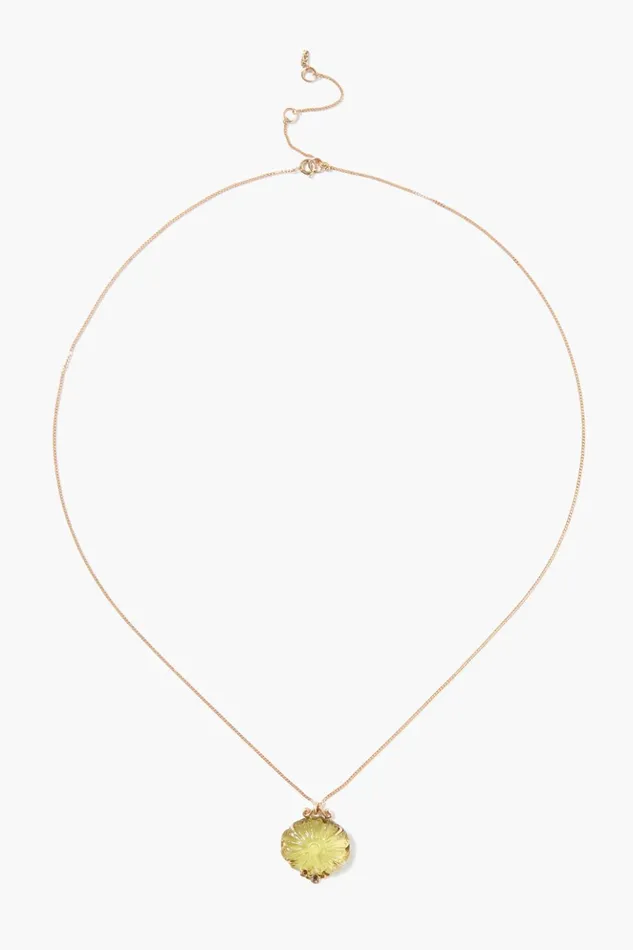 Women 14k Dahlia Necklace Lemon Topaz Chan Luu Necklaces