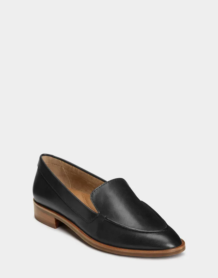 Women Aerosoles Loafers Comfortable Loafer In Black Genuine Leather