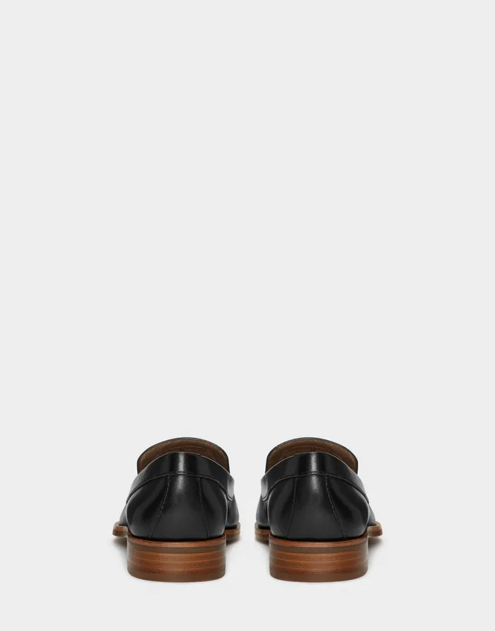 Women Aerosoles Loafers Comfortable Loafer In Black Genuine Leather