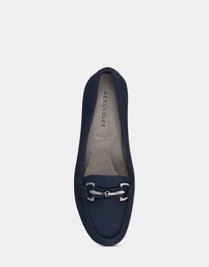 Women Aerosoles Loafers Comfortable Loafer In Navy Faux Suede Women Aerosoles Loafers Comfortable Loafer In Navy Faux Suede