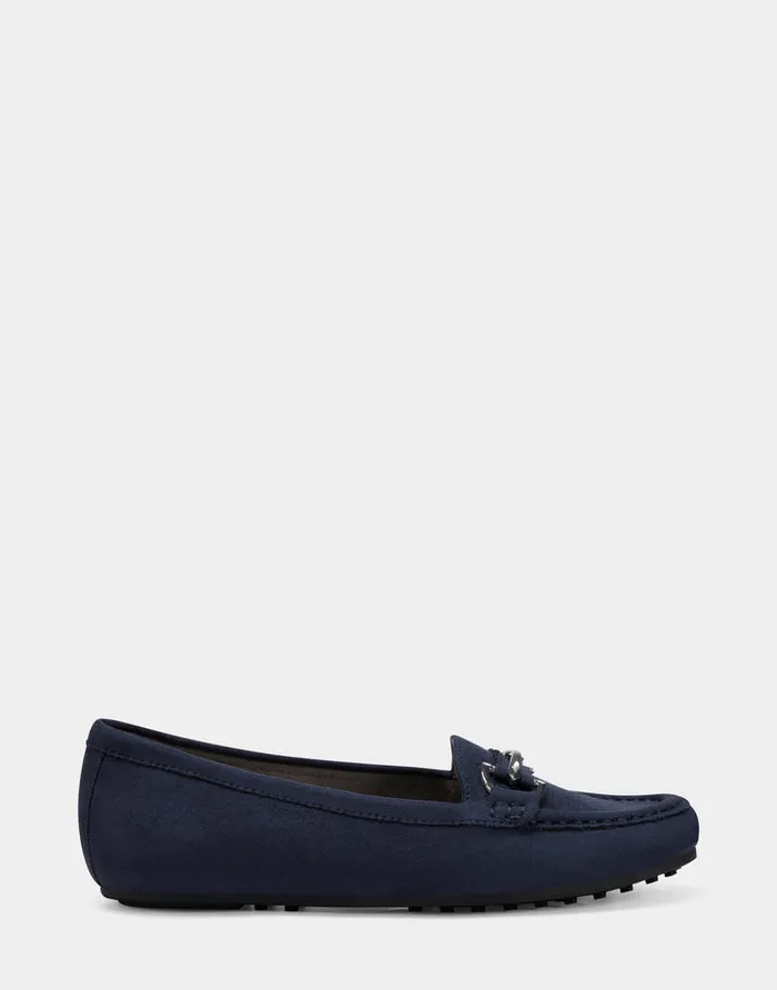 Women Aerosoles Loafers Comfortable Loafer In Navy Faux Suede Women Aerosoles Loafers Comfortable Loafer In Navy Faux Suede