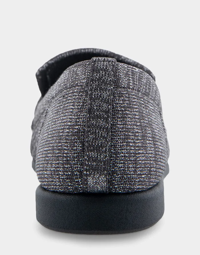 Women Aerosoles Loafers Comfortable Stretch Knit Loafer In Gunmetal Knit Stretch Fly Knit Fabric