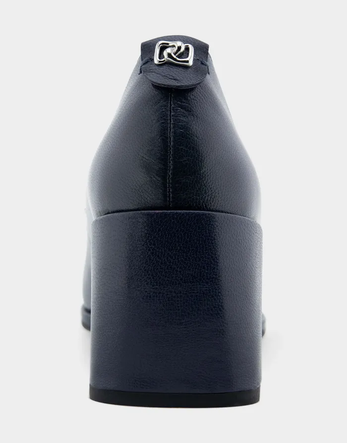 Women Aerosoles Wedges Comfortable Sculpted Wedge Pump In Navy Leather