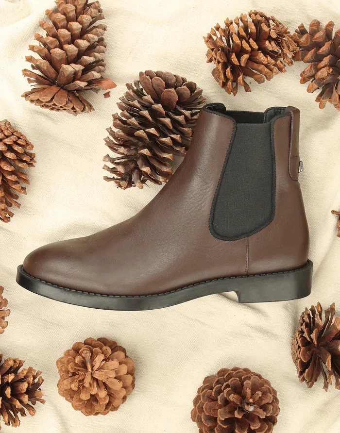 Women Aerosoles Wide Width Boots Comfortable Ankle Boot In Brown Faux Leather