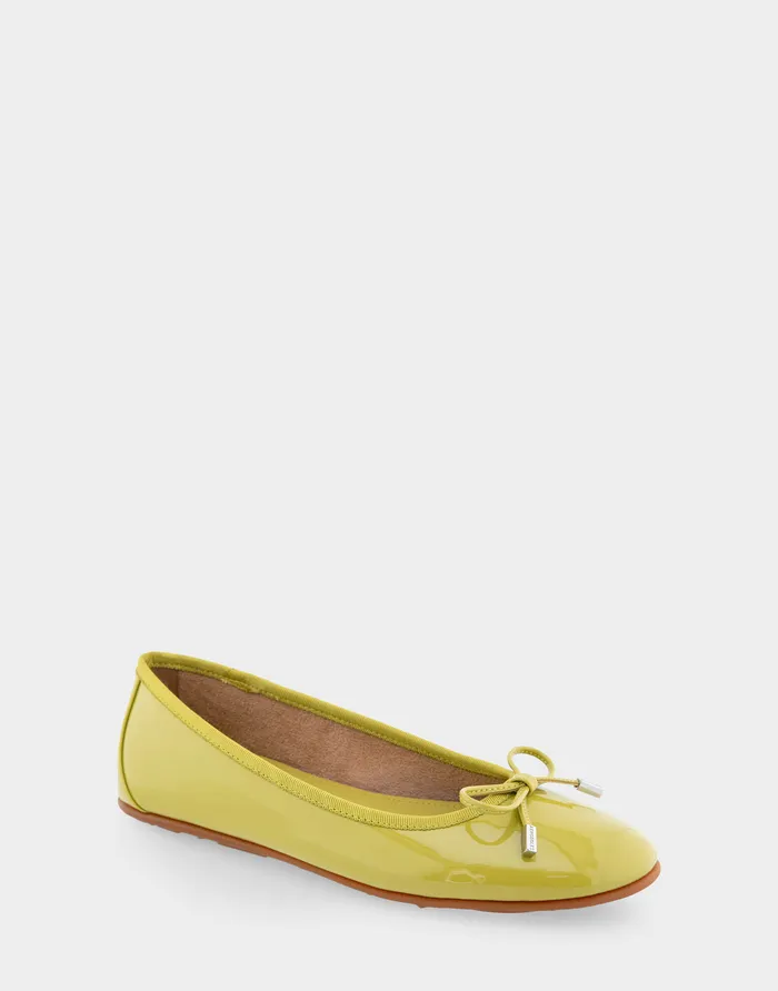 Women Aerosoles Wide Width Flats Comfortable Ballet Flat In Green Sheen Patent Faux Leather Women Aerosoles Wide Width Flats Comfortable Ballet Flat In Green Sheen Patent Faux Leather
