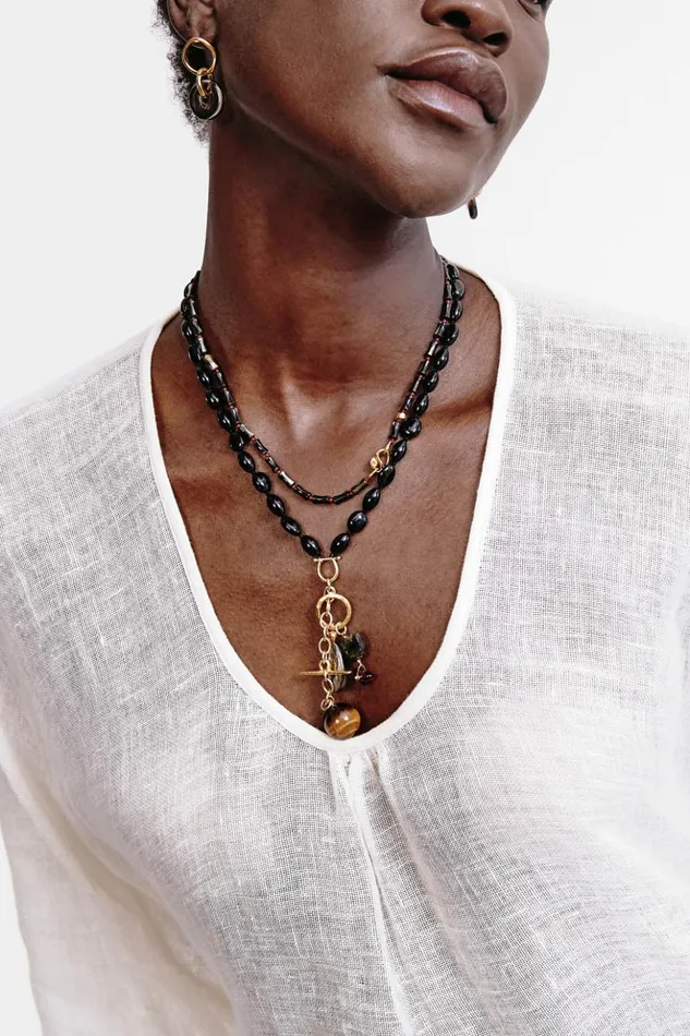 Women Alexandria Necklace Black Mix Chan Luu Necklaces