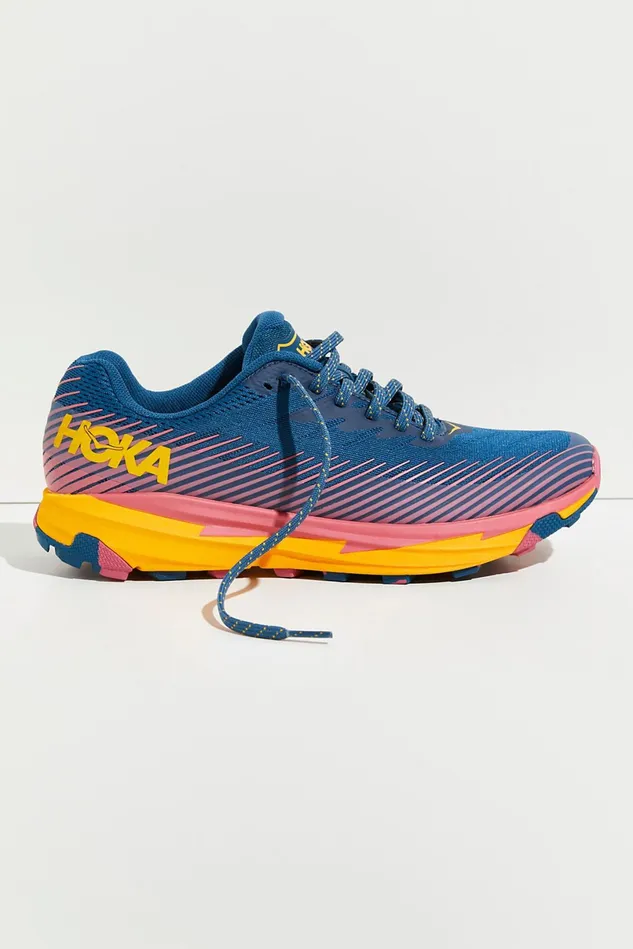 Women Athletic Shoes Free People Hoka Torrent 2 Sneakers Moroccan Blue Saffron