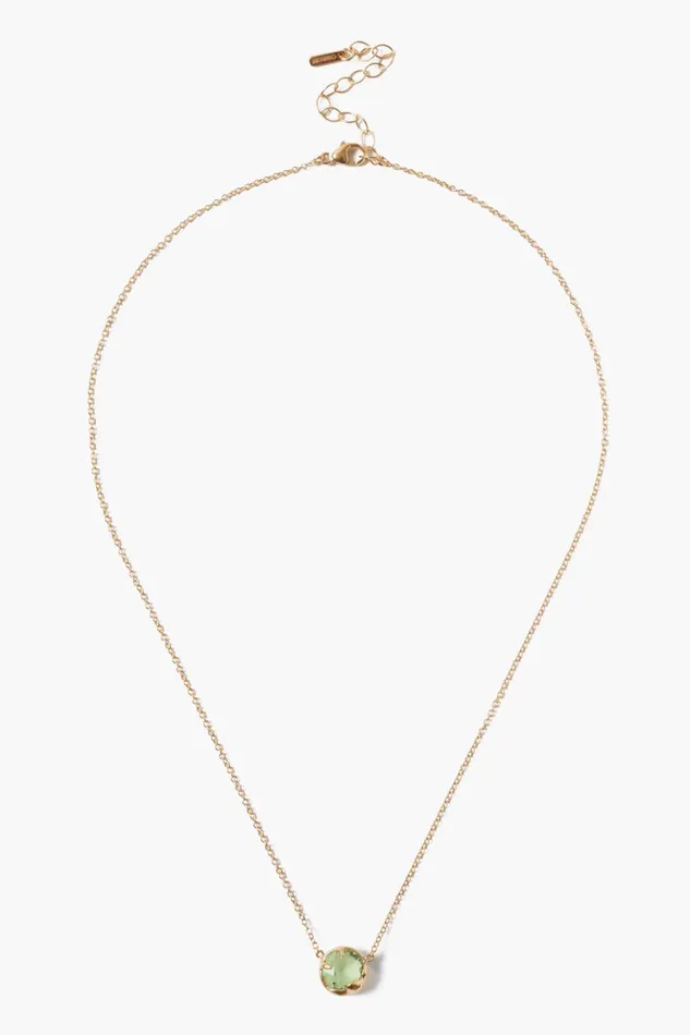 Women August Birthstone Necklace Peridot Crystal Chan Luu Necklaces