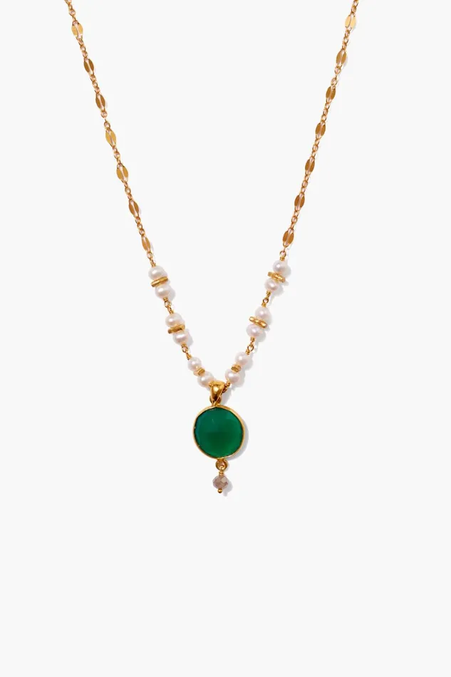 Women Aventurine Mix And Pearl Penina Pendant Necklace Chan Luu Necklaces
