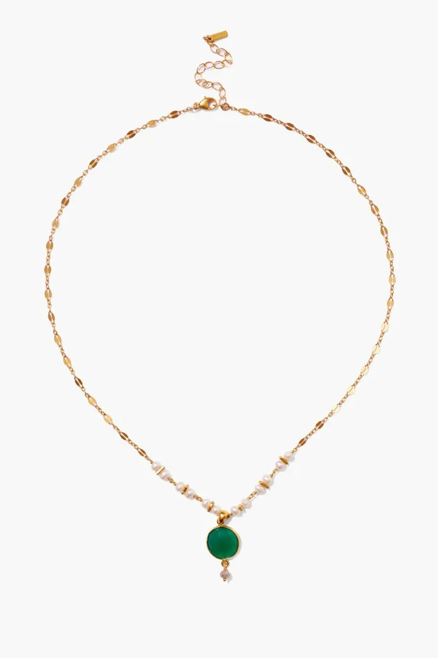 Women Aventurine Mix And Pearl Penina Pendant Necklace Chan Luu Necklaces