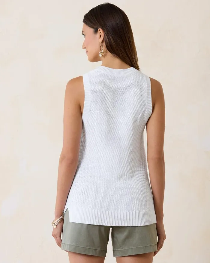 Women Belle Haven Seed Knit Sleeveless Sweater White Tommy Bahama Tops and Shirts Women Belle Haven Seed Knit Sleeveless Sweater White Tommy Bahama Tops and Shirts