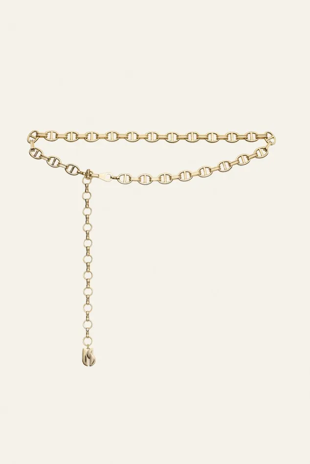 Women Belts Baandsh Chain Belt Brass Gold