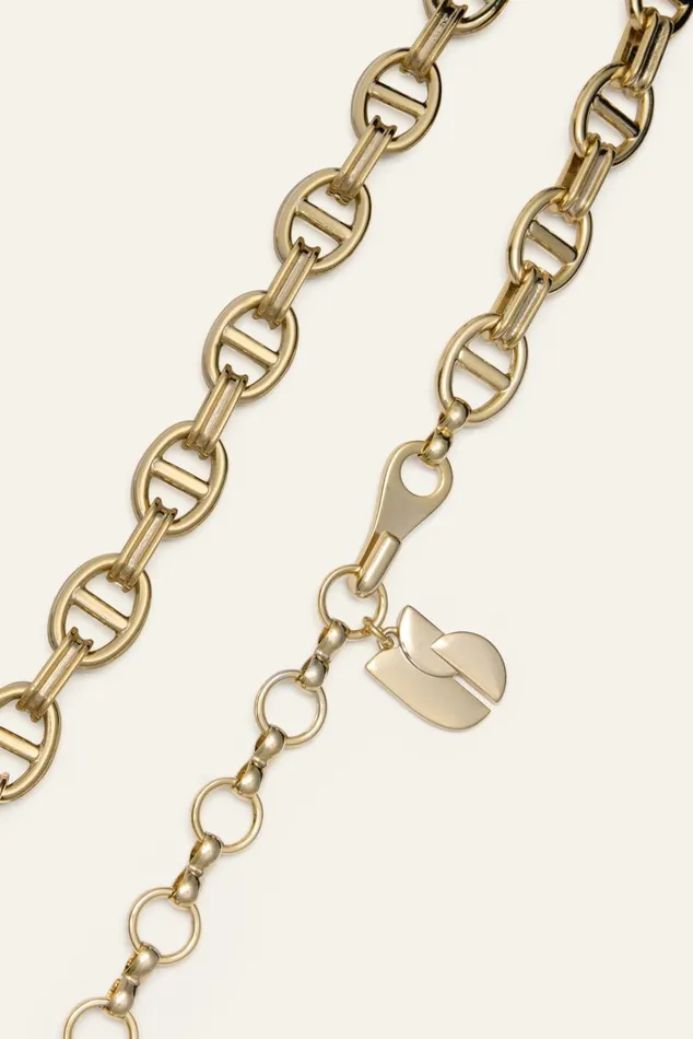 Women Belts Baandsh Chain Belt Brass Gold