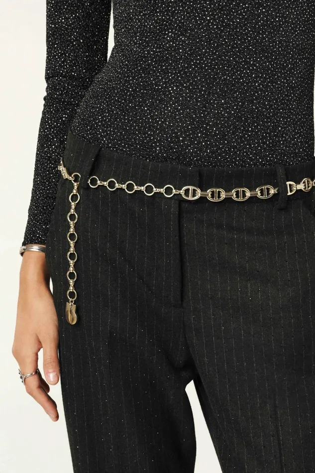 Women Belts Baandsh Chain Belt Brass Gold