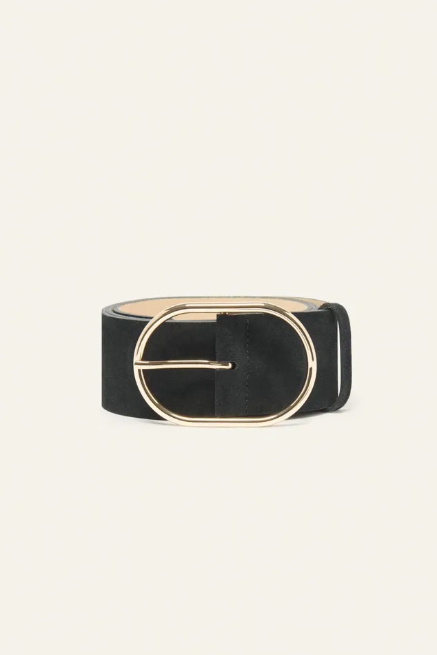 Women Belts Baandsh Suede Belt Cole Brown