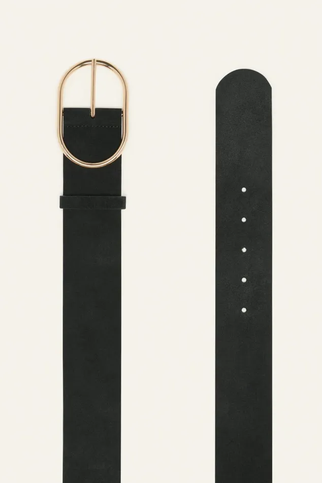 Women Belts Baandsh Suede Belt Cole Brown