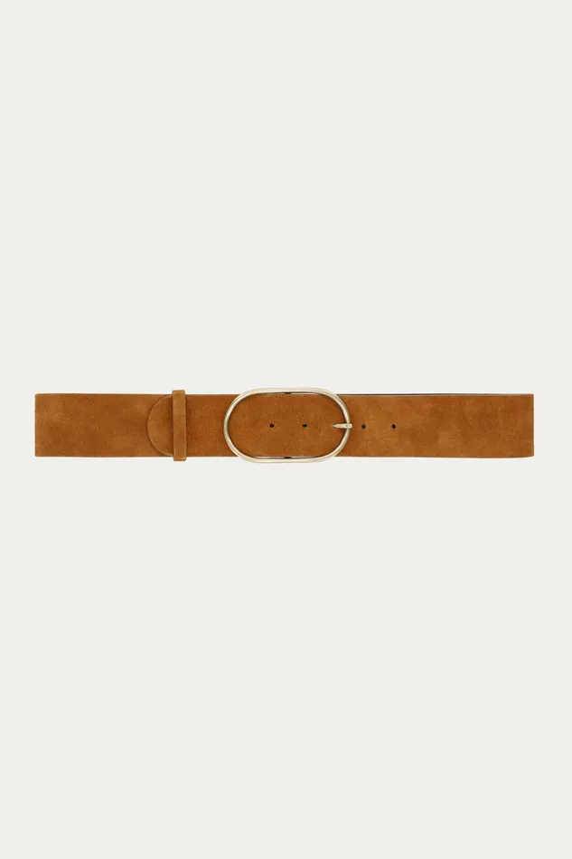 Women Belts Baandsh Suede Belt Cole Brown