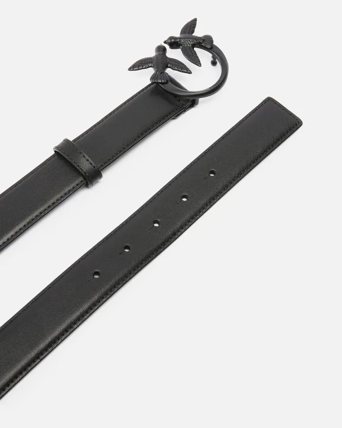 Women Belts Pinko Belt With Colored Buckle 3cm Limo Black Block Colour Women Belts Pinko Belt With Colored Buckle 3cm Limo Black Block Colour