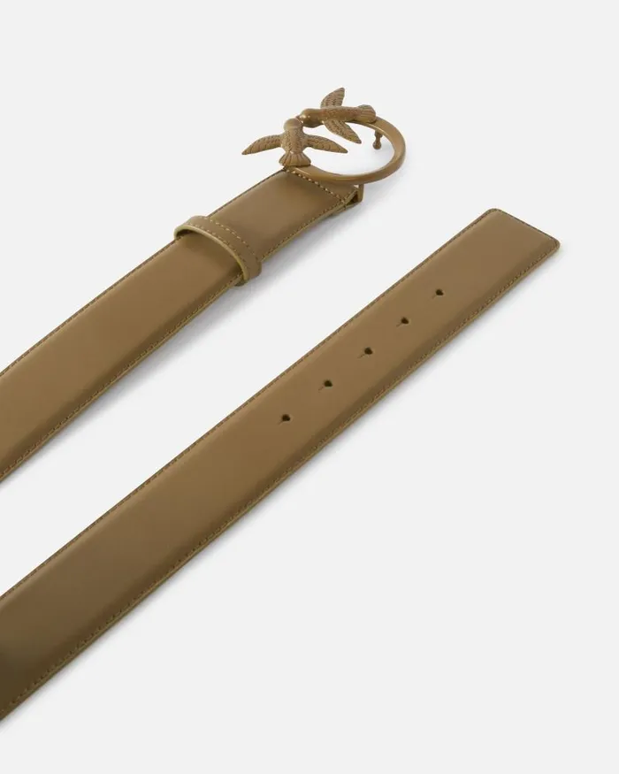 Women Belts Pinko Love Birds High Colourblock Leather Belt 4cm Plantationcolourblock Women Belts Pinko Love Birds High Colourblock Leather Belt 4cm Plantationcolourblock