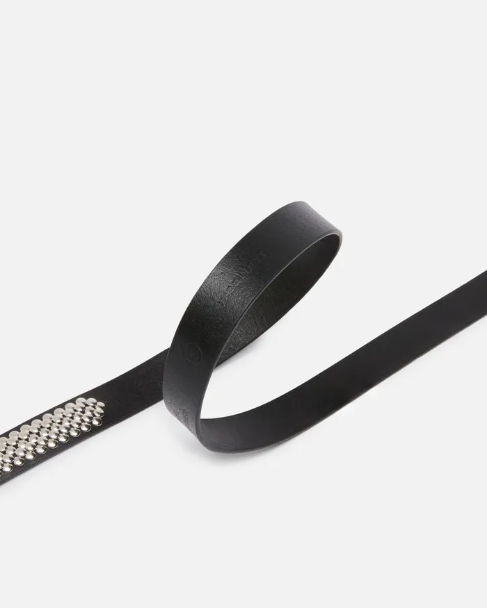 Women Belts Pinko Thin Belt With Jewel Studs 2 Cm Limo Blackshiny Nickel Women Belts Pinko Thin Belt With Jewel Studs 2 Cm Limo Blackshiny Nickel