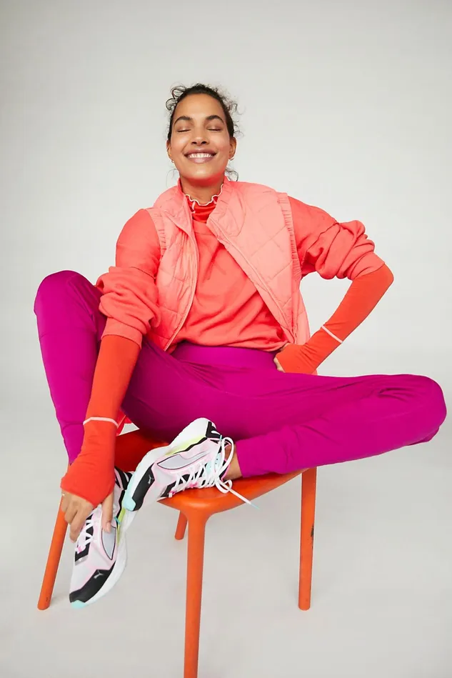 Women Bottoms Free People High Fives Joggers Very Berry