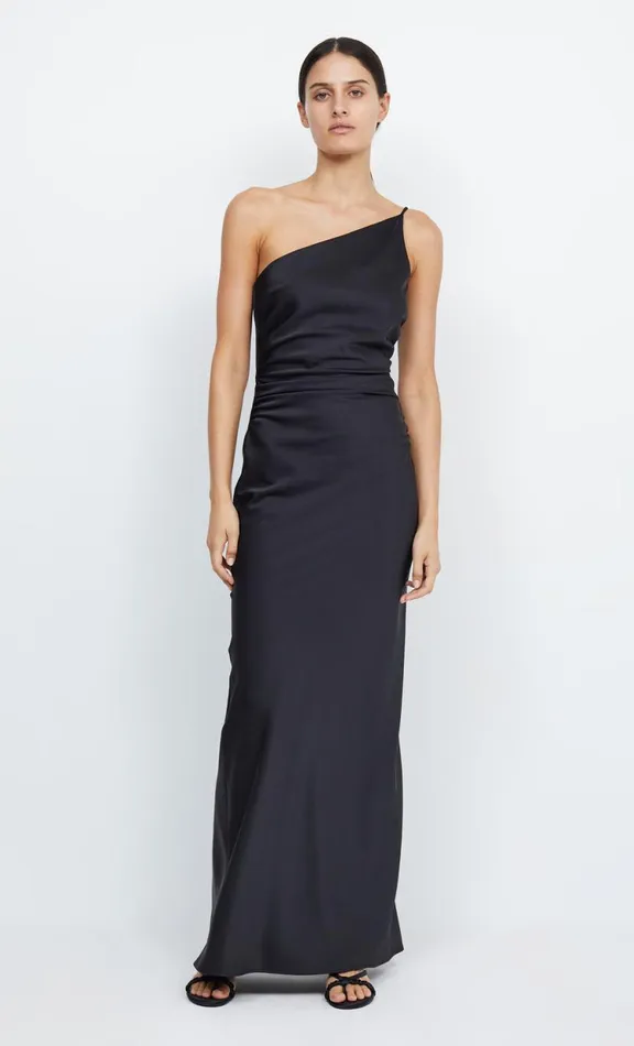 Women Bridesmaid Dresses Bec Bridge ETERNITY ASYM MAXI DRESS 8211 BLACK