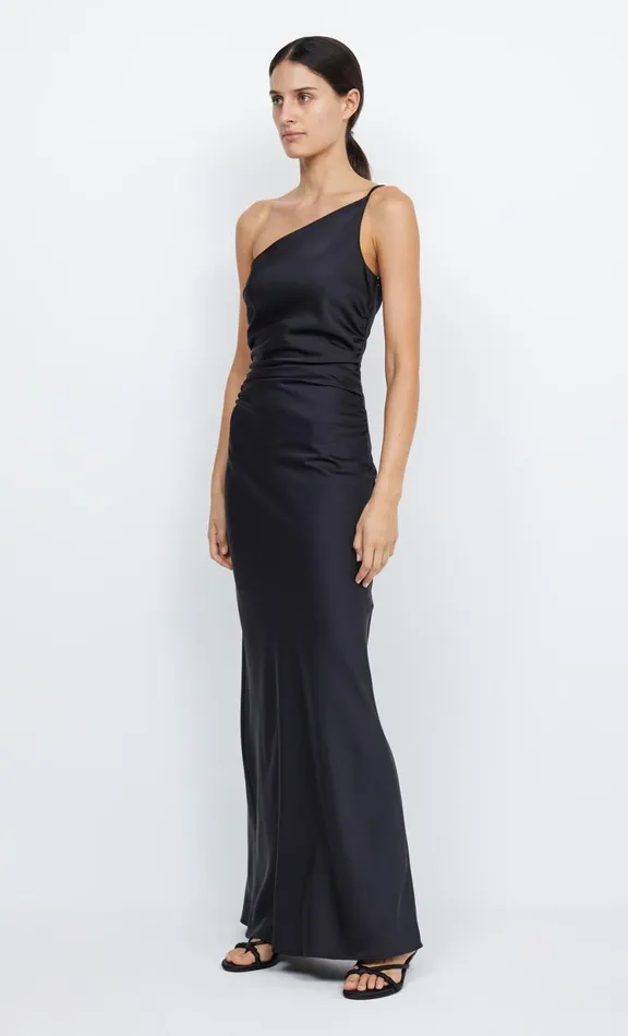 Women Bridesmaid Dresses Bec Bridge ETERNITY ASYM MAXI DRESS 8211 BLACK