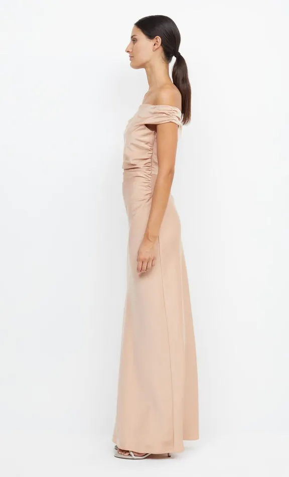 Women Bridesmaid Dresses Bec Bridge ETERNITY OFF SHOULDER MAXI 8211 ROSE GOLD