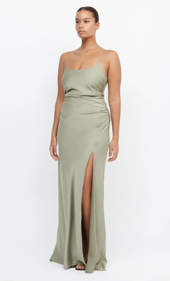 Women Bridesmaid Dresses Bec Bridge ETERNITY SCOOP MAXI DRESS 8211 SAGE