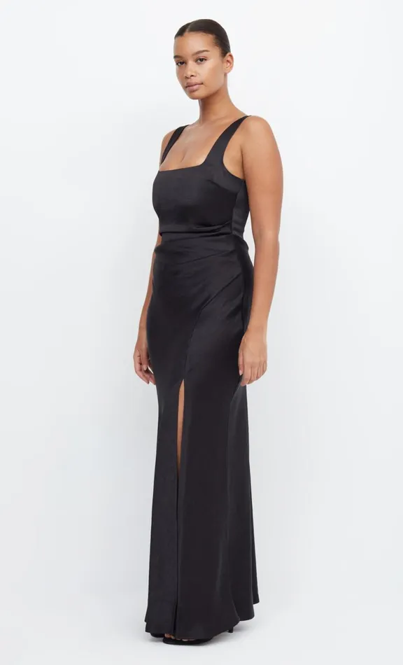 Women Bridesmaid Dresses Bec Bridge THE DREAMER SQUARE NECK DRESS 8211 BLACK