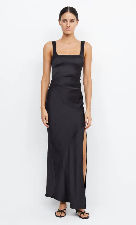 Women Bridesmaid Dresses Bec Bridge THE DREAMER SQUARE NECK DRESS 8211 BLACK
