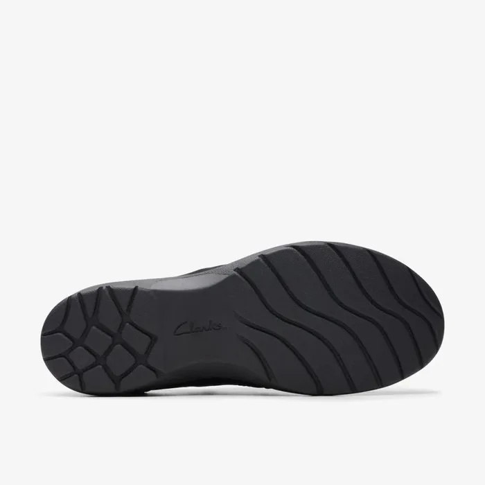 Women Carleigh Pearl Black Nubuck Clarks SlipOns