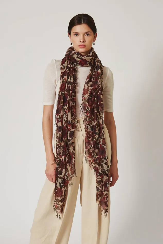 Women Cashmere And Silk Scarf Cedar Garden Chan Luu Scarves