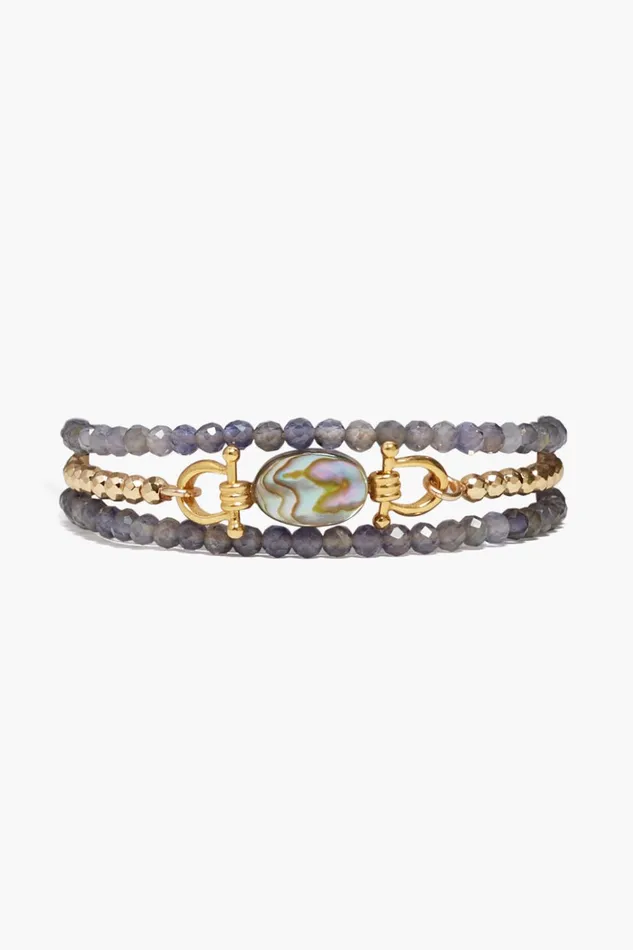 Women Cheval Triple Naked Wrap Bracelet Iolite Chan Luu Bracelets