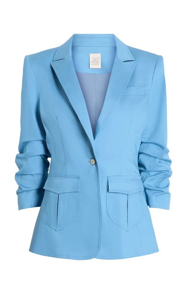 Women Cinq Sept Louisa Jacket Blissful Blue Jackets and Blazers