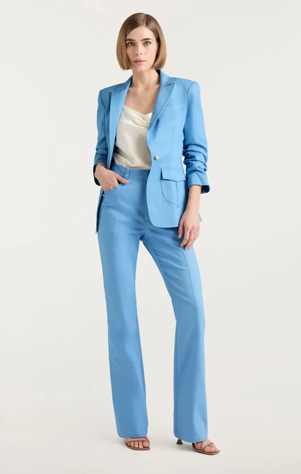 Women Cinq Sept Louisa Jacket Blissful Blue Jackets and Blazers