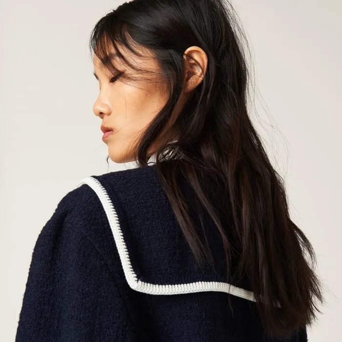 Women Coats And Jackets Miu Miu Singlebreasted Tweed Jacket Navy Women Coats And Jackets Miu Miu Singlebreasted Tweed Jacket Navy