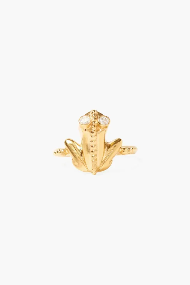 Women Coqui Frog Ring Gold Chan Luu Rings