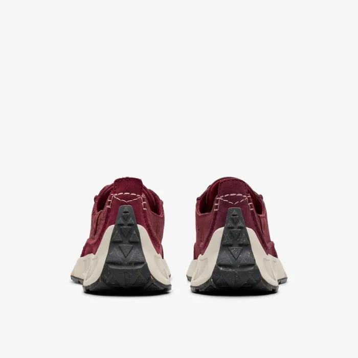 Women Craft Speed Burgundy Nubuck Clarks Sneakers