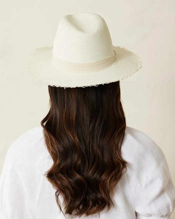 Women Crochet Raffia Fedora Hat Natural Tommy Bahama Hats and Caps