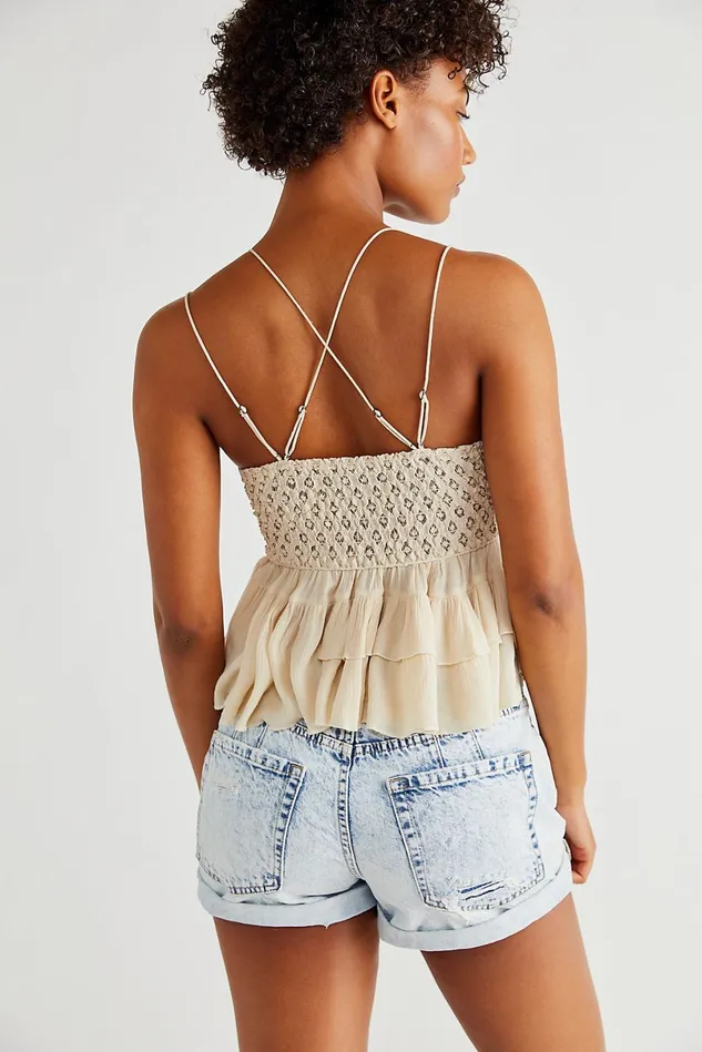 Women CRVY Jeans Free People CRVY Anytime Anywhere Shorts Sky Blue