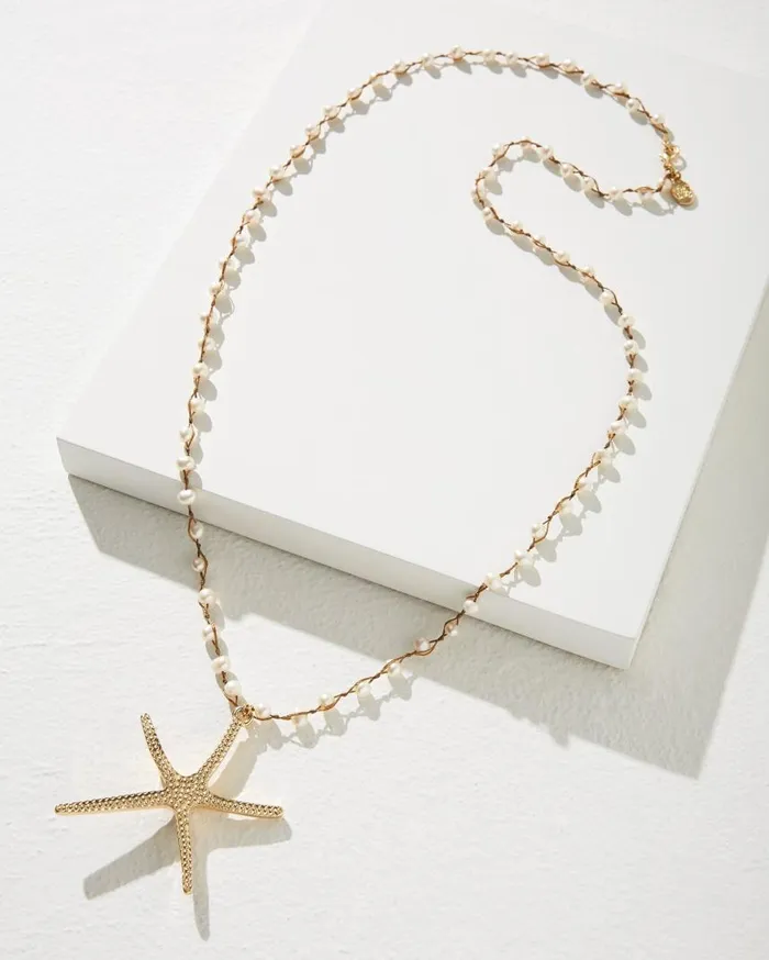 Women Crystal Collection Starfish Pendant Necklace Gold Tommy Bahama Jewelry Collections Women Crystal Collection Starfish Pendant Necklace Gold Tommy Bahama Jewelry Collections
