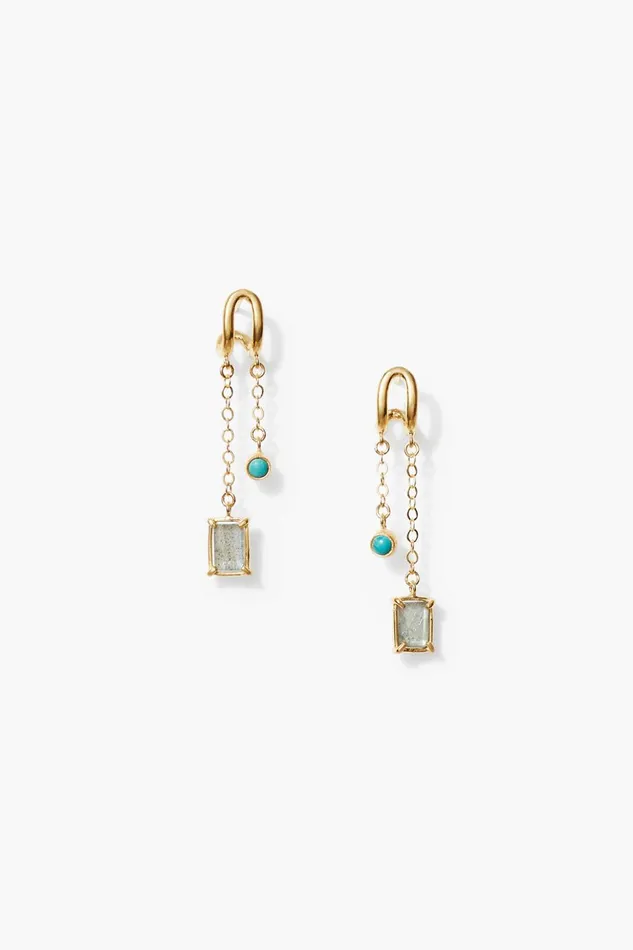 Women Delilah Drop Earrings Labradorite Mix Chan Luu Earrings